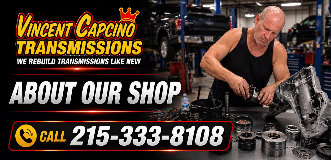 Transmission Repair 19124 Frankford Northeast Philadelphia Transmission leak repair 19124 Frankford Oxford Circle Vince Capcino Transmission Repair in Northeast Philadelphia offers Transmission Rebuilding, Transmission Maintenance, Transmission leak repair.