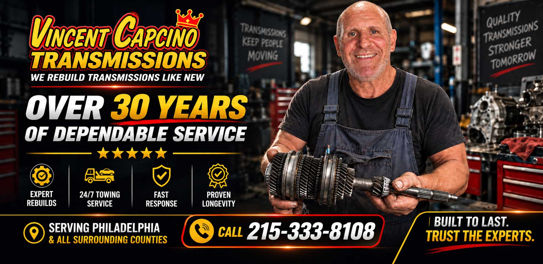 Transmission Repair 19136 Rebuild Car Truck SUV Tacony 19135